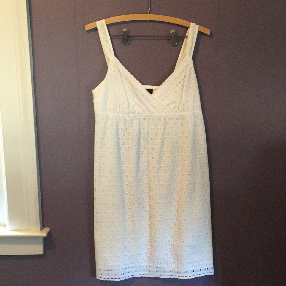 White Karen Kane eyelet dress